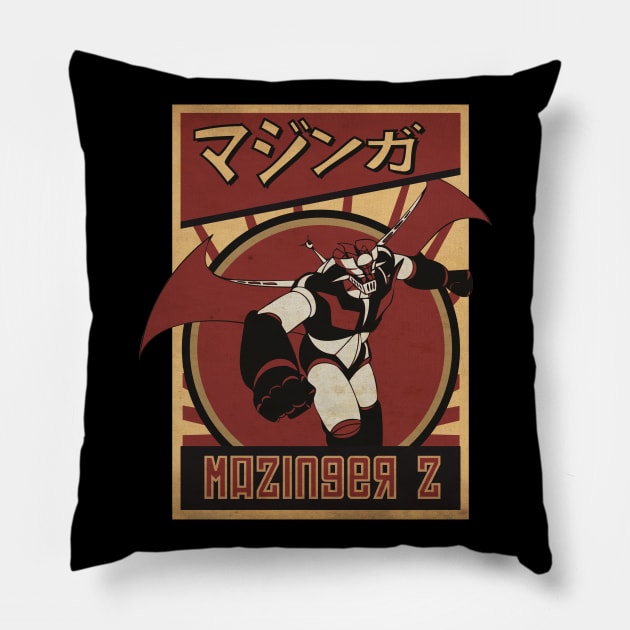 Mazinga Z Session Pillow by CTShirts