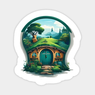 A Hobbit House In The Shire Magnet