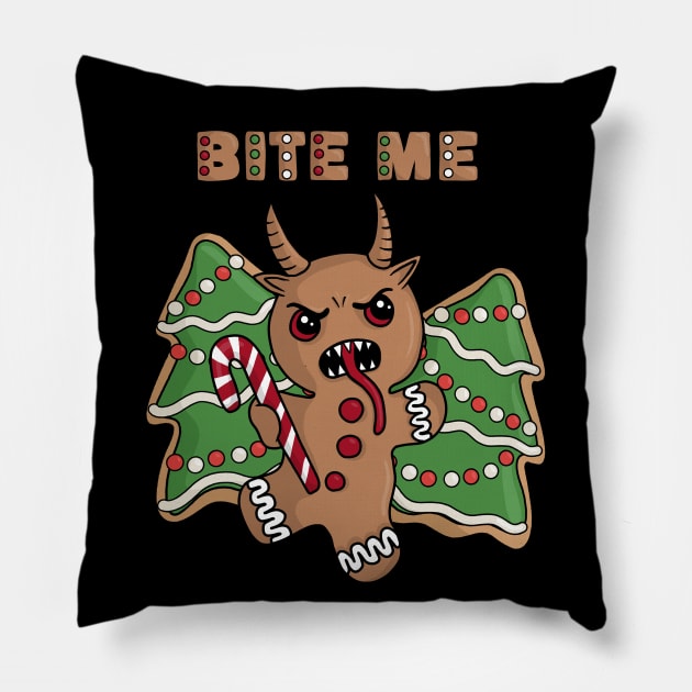 Gingerbread Krampus Pillow by valentinahramov