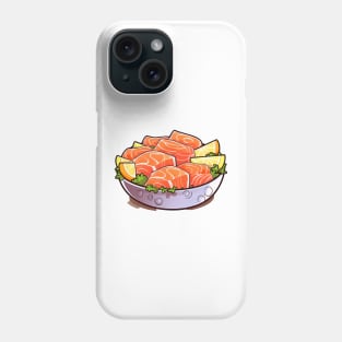 Feeling fancy with this fresh Japanese salmon sashimi Phone Case
