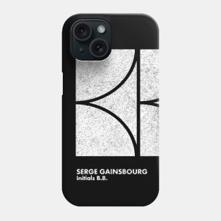 Serge Gainsbourg / Minimal Graphic Design Tribute Phone Case