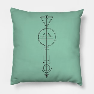 Libra Arrow - Geometric Astrology Pillow