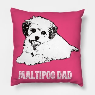 Maltipoo Dad Pillow