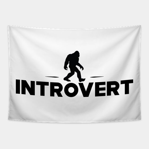 Introvert - Big Foot Tapestry by KC Happy Shop