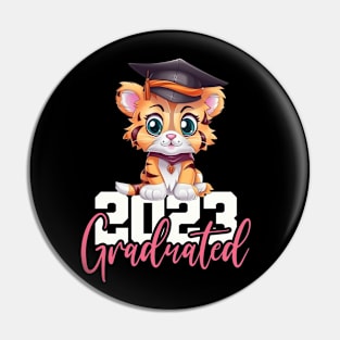 Cute Tiger 2023 Graduate, Graduation Gift Custom Year Shirt For Him & Her Graduation, Graduation 2023, College Graduation, Grad School Shirt Pin