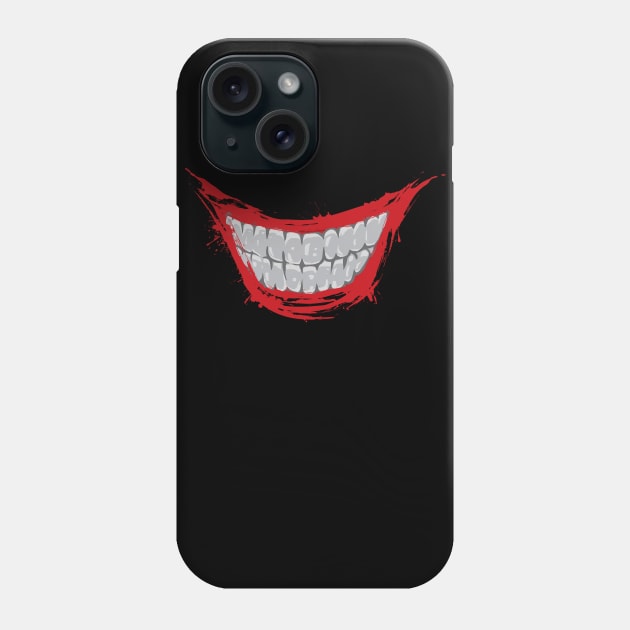 Evil Smile Phone Case by Huemanitee