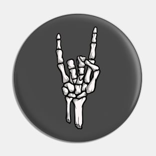 Horns Aloft Pin