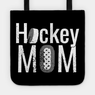 The Hockey Mom White Design Tote