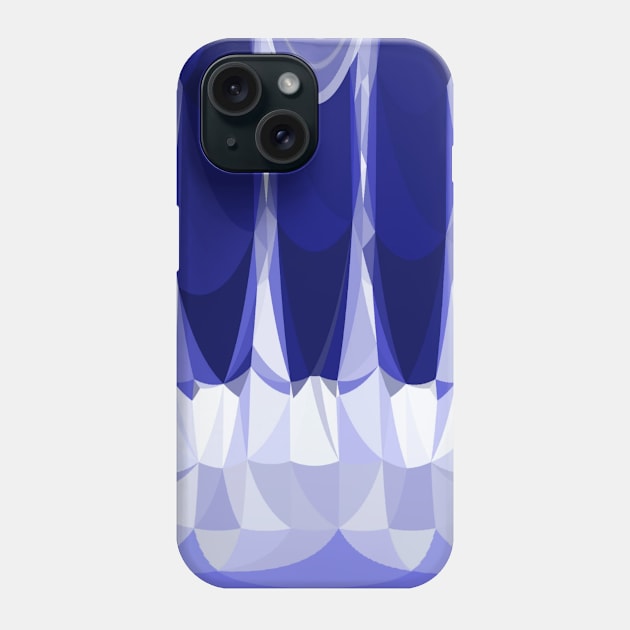 Blue Diamond Crystal Gem Abstract Phone Case by Moon Art