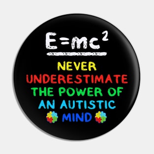 Einstein Autistic Genius Scientist Aspergers Pin