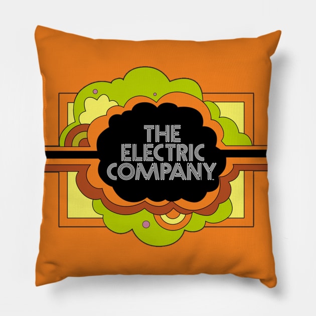 Vintage Electric Company Pillow by Pop Fan Shop