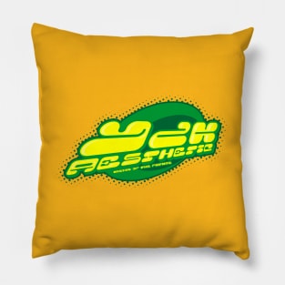 y2k aesthetic GREEN/YELLOW Pillow