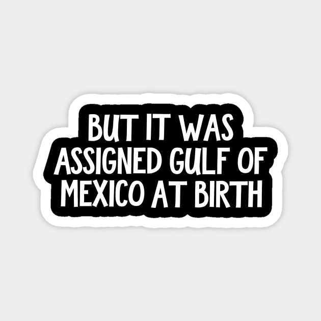 But It Was Assigned Gulf Of Mexico At Birth Magnet by ArtistTee ⭐⭐⭐⭐⭐