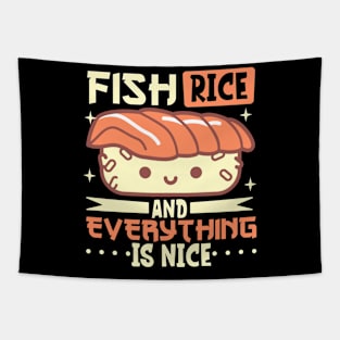 Fish and rice and everything is nice - sushi Tapestry