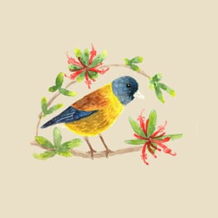 Beautiful wild bird in watercolor for nature lovers T-Shirt