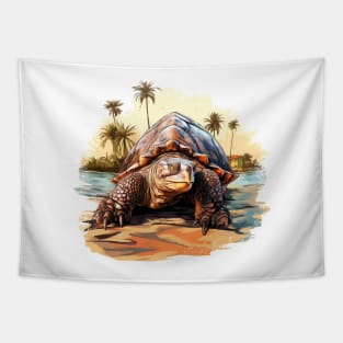 Alligator Snapping Turtle Tapestry