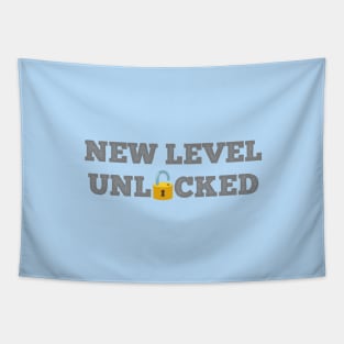 New Level Unlocked Tapestry