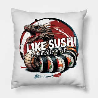 I Like Sushi Pillow