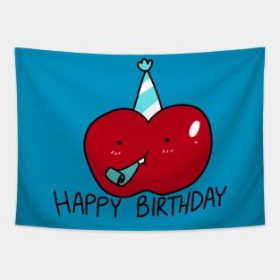 Happy Birthday Apple Tapestry
