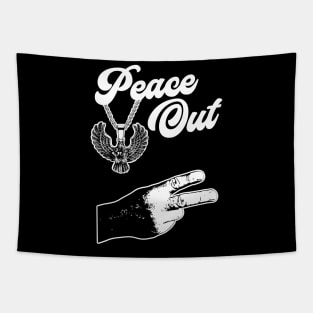 Napoleon Dynomite - Kip - Peace Out Tapestry