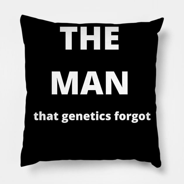 "The Man That Genetics Forgot" Design Pillow by Hallway wrestling podcast 