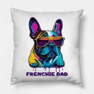 French Bulldog Frenchie Dog Dad Father's Day Gift Pillow