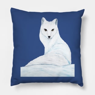 Holiday Arctic Fox Pillow