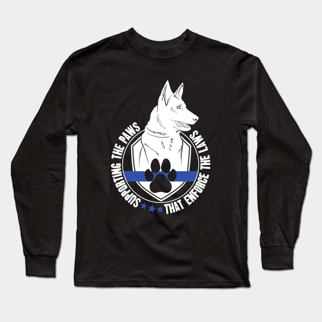 K9 Police T-Shirt With Dog Paw K9 Police T-Shirt With Dog Paw