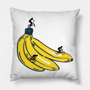 Banana Bike Park Pillow