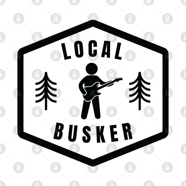 Local Busker Guitarist Silhouette Light Theme by nightsworthy