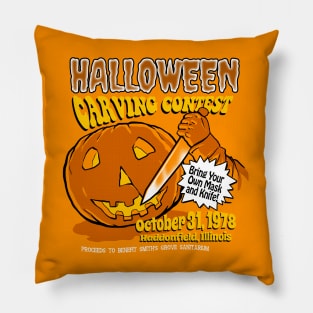 Halloween Carving Contest 1978 Pillow