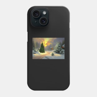 Christmas forest Phone Case