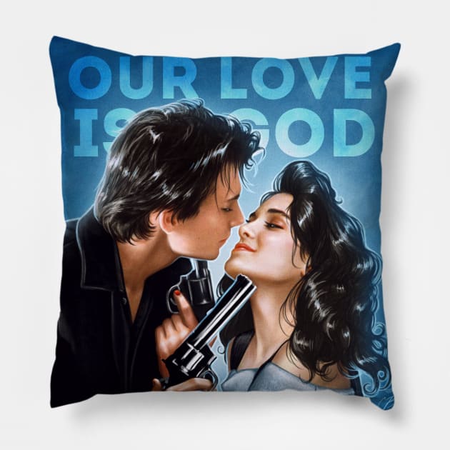 our love is god Pillow by c0ffeebee