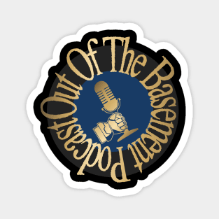 Out Of The Basement Gold Logo Magnet