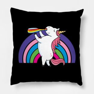 Drunken Unicorn Rainbow- Pillow