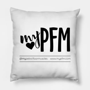 myPFM large black logo Pillow