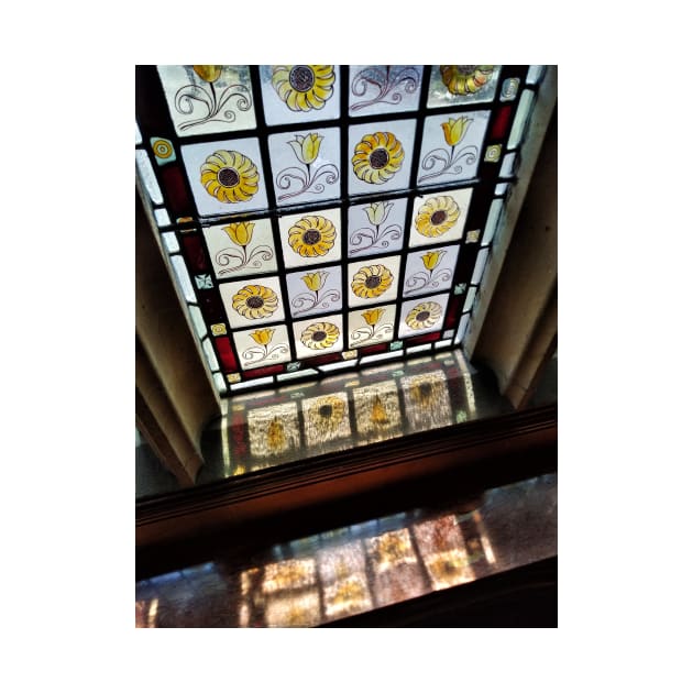 Light through a stained glass window in Cragside House - Northumberland, UK by richflintphoto