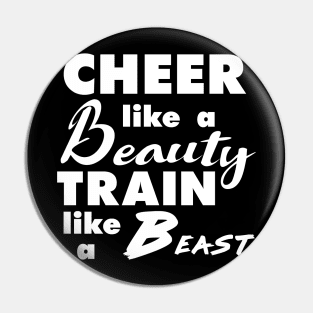 Cheerleading Cheer Like a Beauty Train Like a Beast Pin