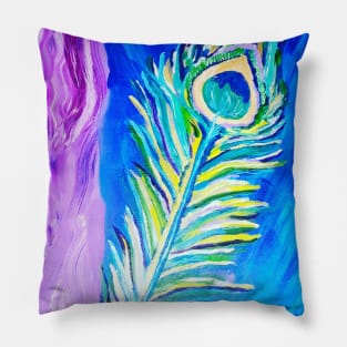 Peacock Feather Pillow