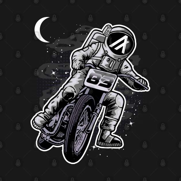 Astronaut Motorbike Algorand ALGO Coin To The Moon Crypto Token Cryptocurrency Wallet Birthday Gift For Men Women by Thingking About