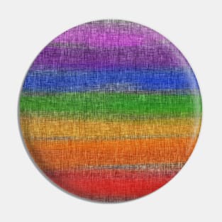 Rustic Rainbow Stripes Graphic Pin