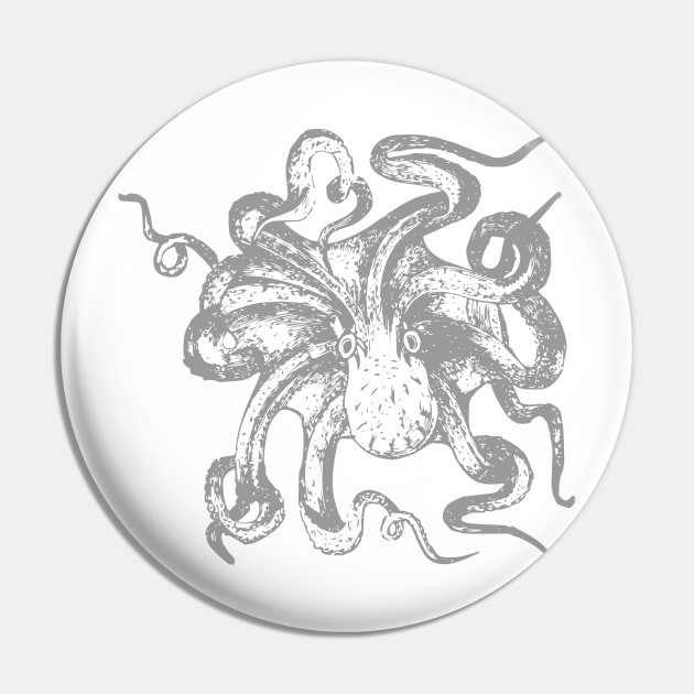 It's an Octopus! Pin by HalamoDesigns