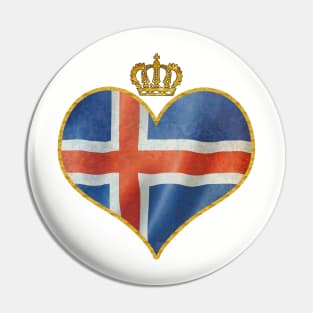 Love Iceland Pin