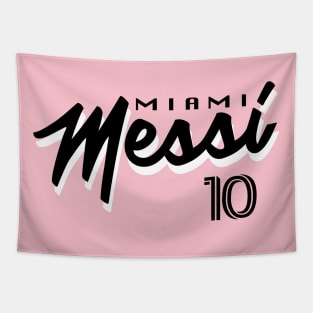 Inter Miami Messi Football Design Tapestry