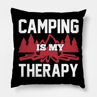 Camping Is My Therapy T Shirt For Women Men Pillow