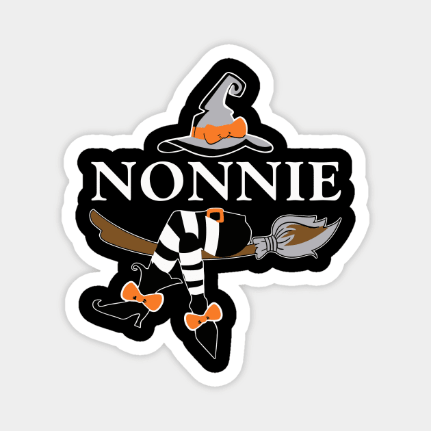 nonnie witch halloween Magnet by Shirtigator