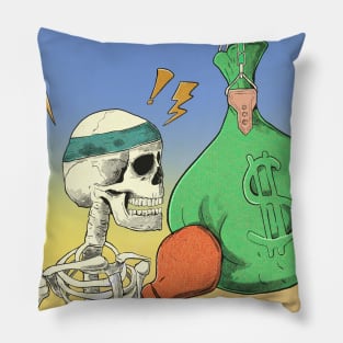 Macabre Skeleton Boxing Pillow