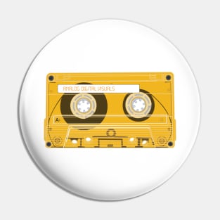 Cassette Tape (Orange-Yellow Colorway) Analog / Music Pin