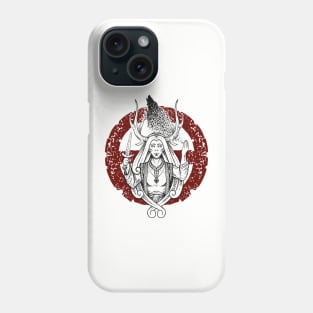 Viking wolf shaman Phone Case