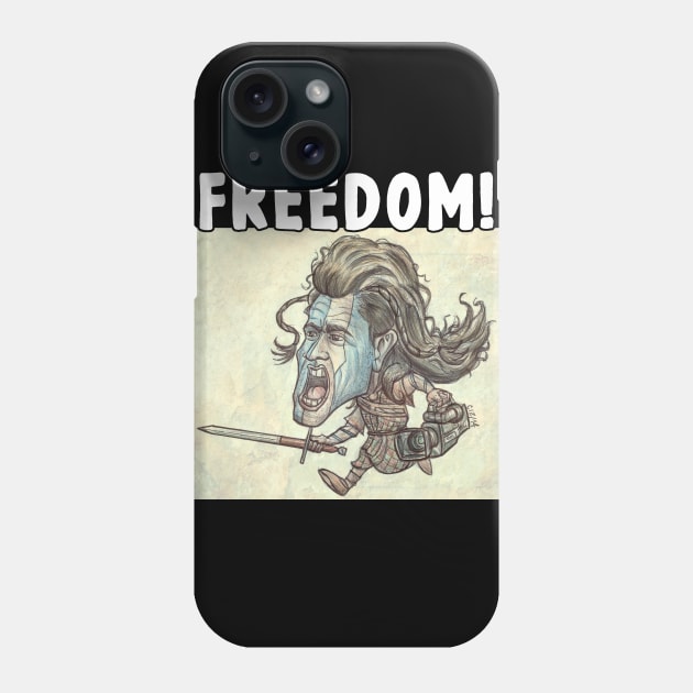 FREEDOM! Wallace Phone Case by CIZDIBUJOS